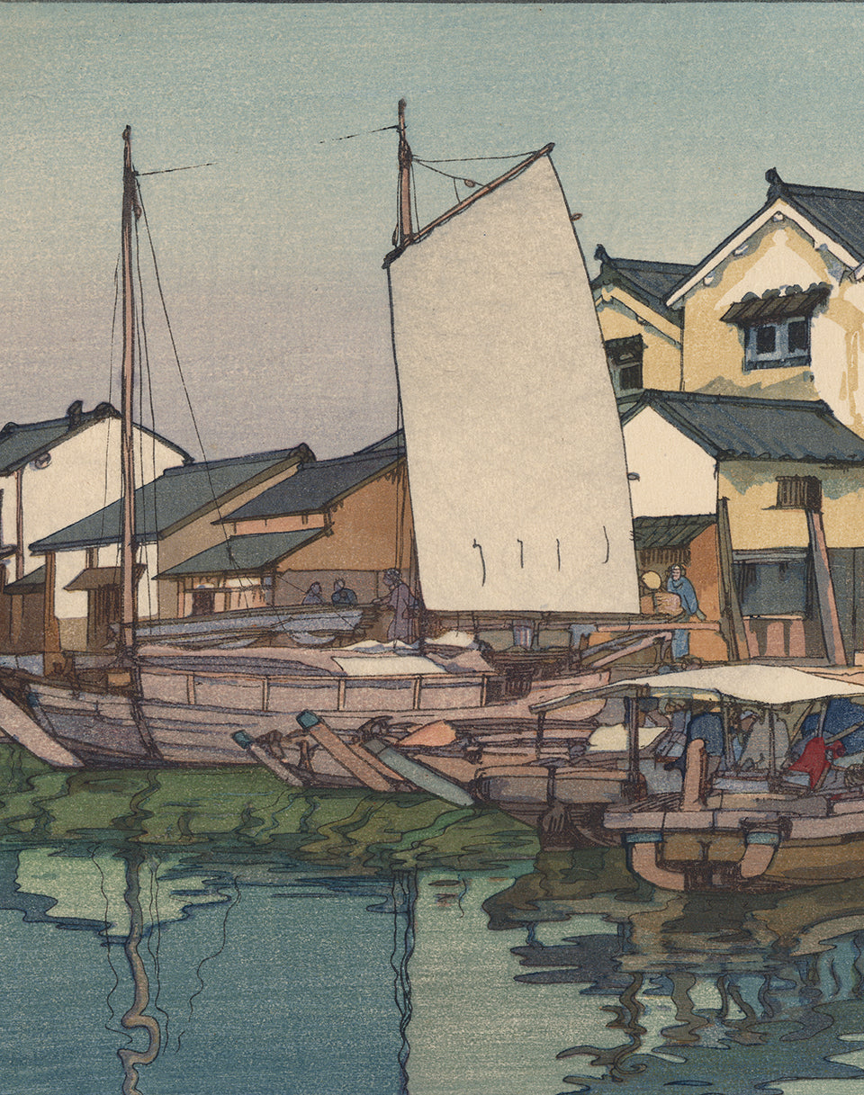 Yoshida 吉田博: Tomonoura 瀬戸内海集第二 倉 鞆の浦 (Sold) – Egenolf Gallery Japanese  Prints