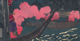 Yoshitoshi 芳年: Mori Motonari Leading the Attack on Sue Harutaka  毛利元就