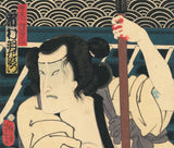 Yoshitoshi 芳年:  Bloody Uchimura Uzaemon XII as Benten Kozo Kikunosuke (SOLD)