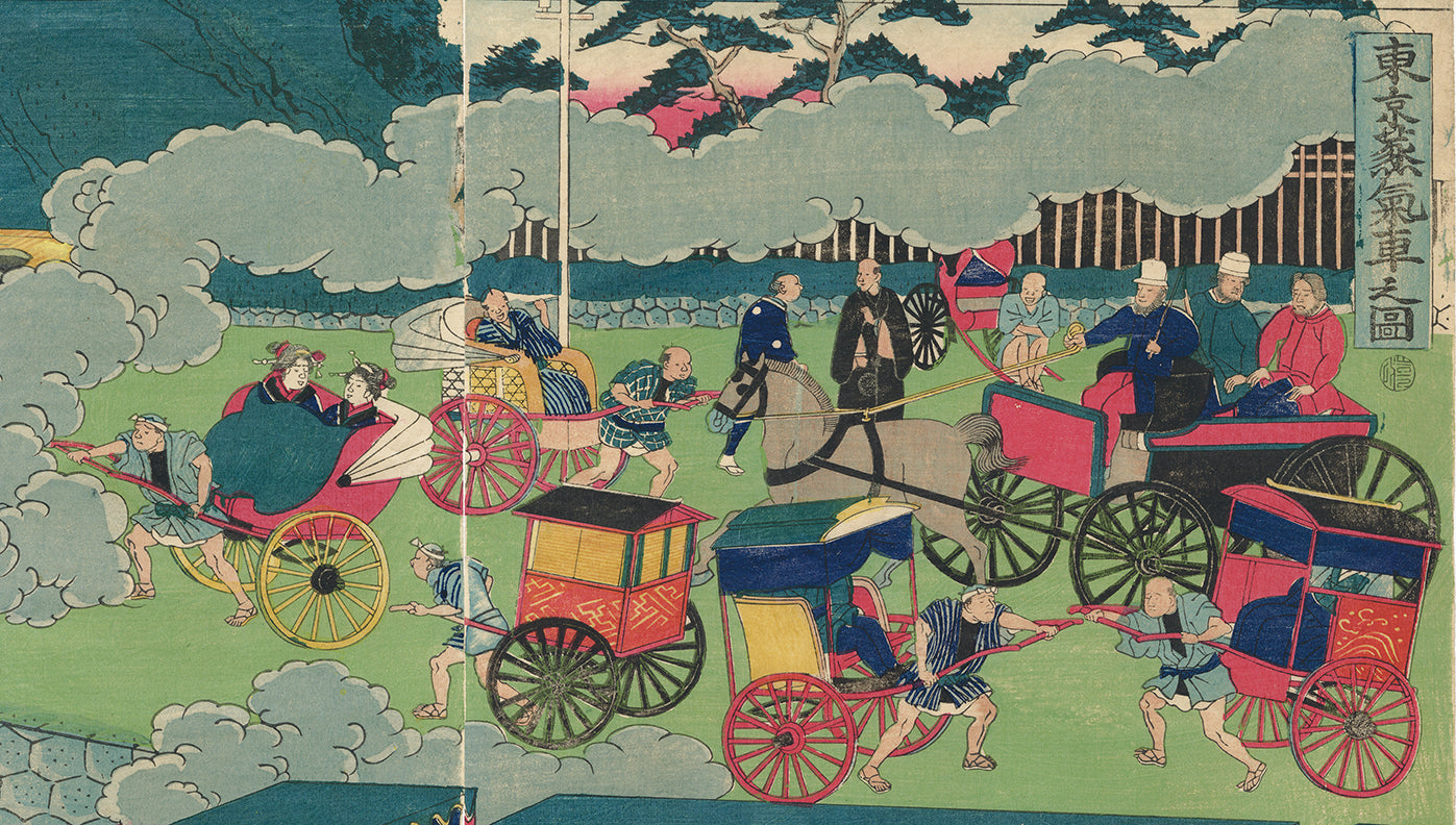 吉虎：東京の蒸気機関車の絵 東京蒸気車 – Egenolf Gallery Japanese