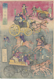 Yoshitora: Real and Imagined Wheeled Vehicles on the Streets of Meiji Tokyo 東京往来車尽 (Sold)