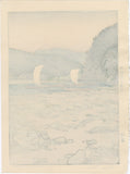 Toshi Yoshida: Kawara, Tenryu River (Pencil Signed) (Sold)