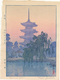Toshi Yoshida: Pagoda in Kyoto (Sold)
