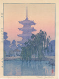 Toshi Yoshida: Pagoda in Kyoto (Sold)