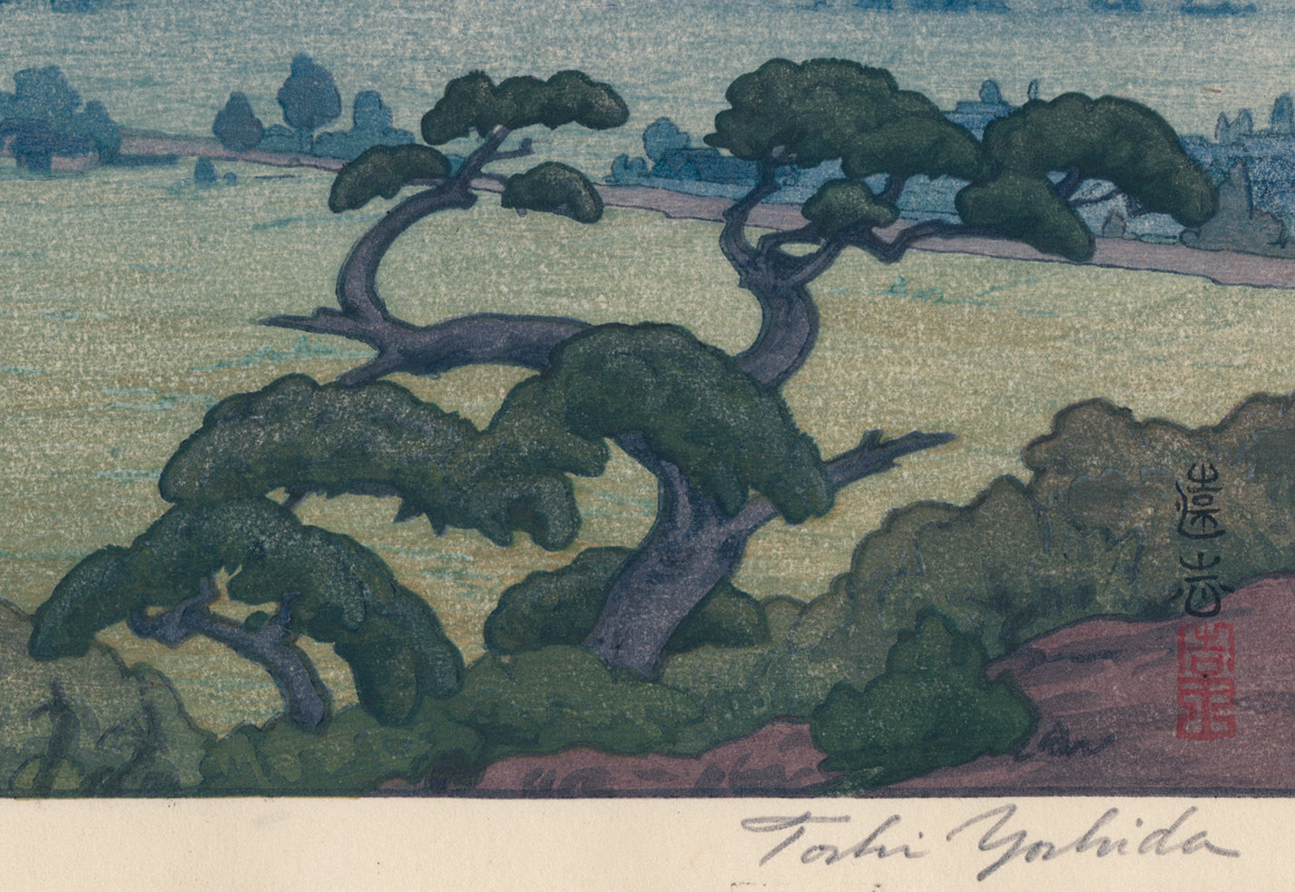 吉田遠志：白鷺［姫路］城 – Egenolf Gallery Japanese Prints