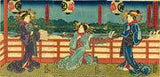 Kunisada: Three Courtesans During a Festival (Sold)