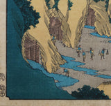 Hiroshige: The Goldmines in Sado Province (Sold)