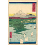Hiroshige: Mount Fuji and Sailboats (Sold)