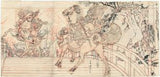 Yoshitoshi: Drawing of Warriors on Bridge (Sold)