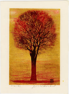 Hoshi Jōichi: “Evening Tree (Red)”.