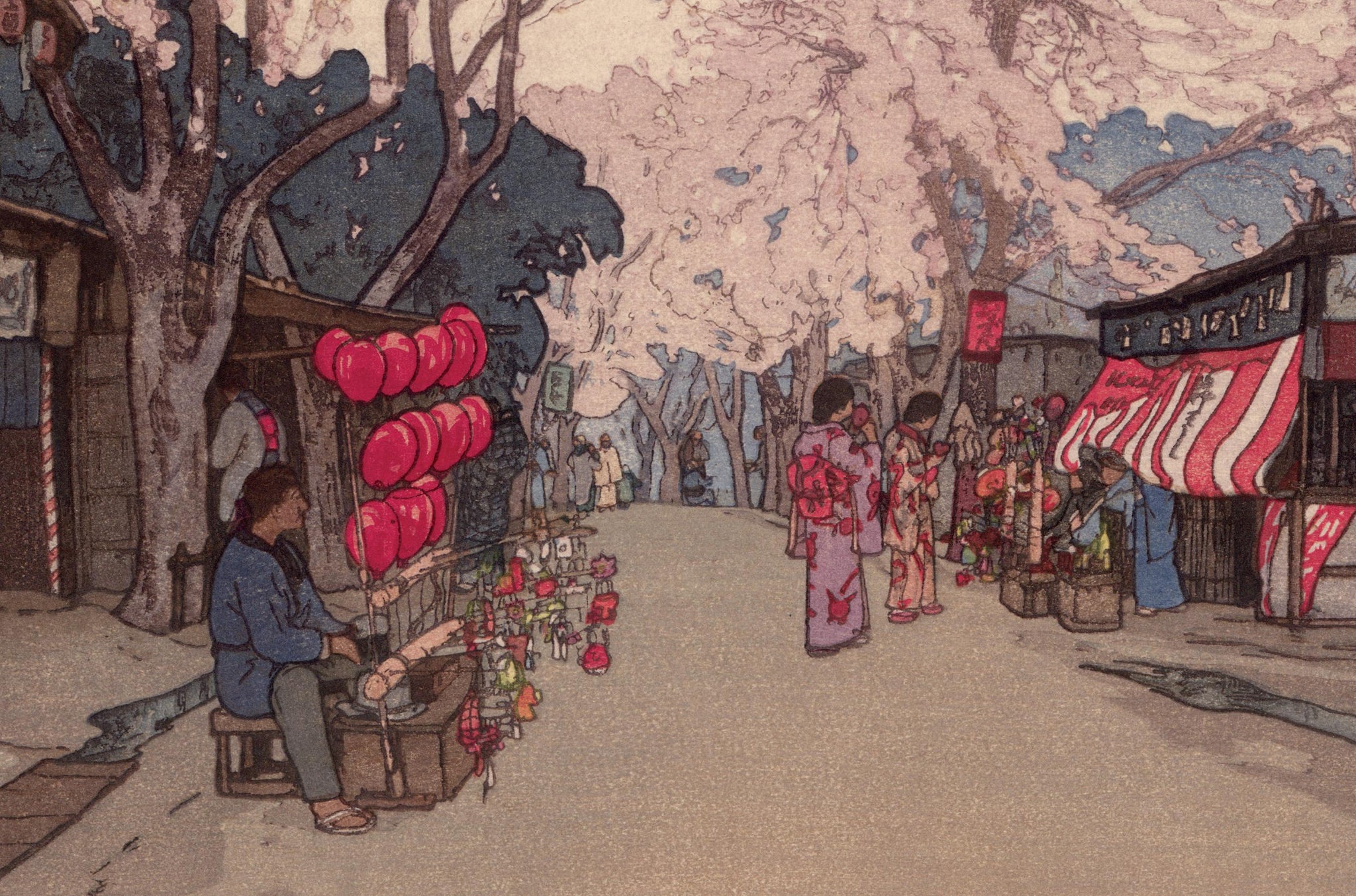 Hiroshi Yoshida, Avenue of Cherry Trees