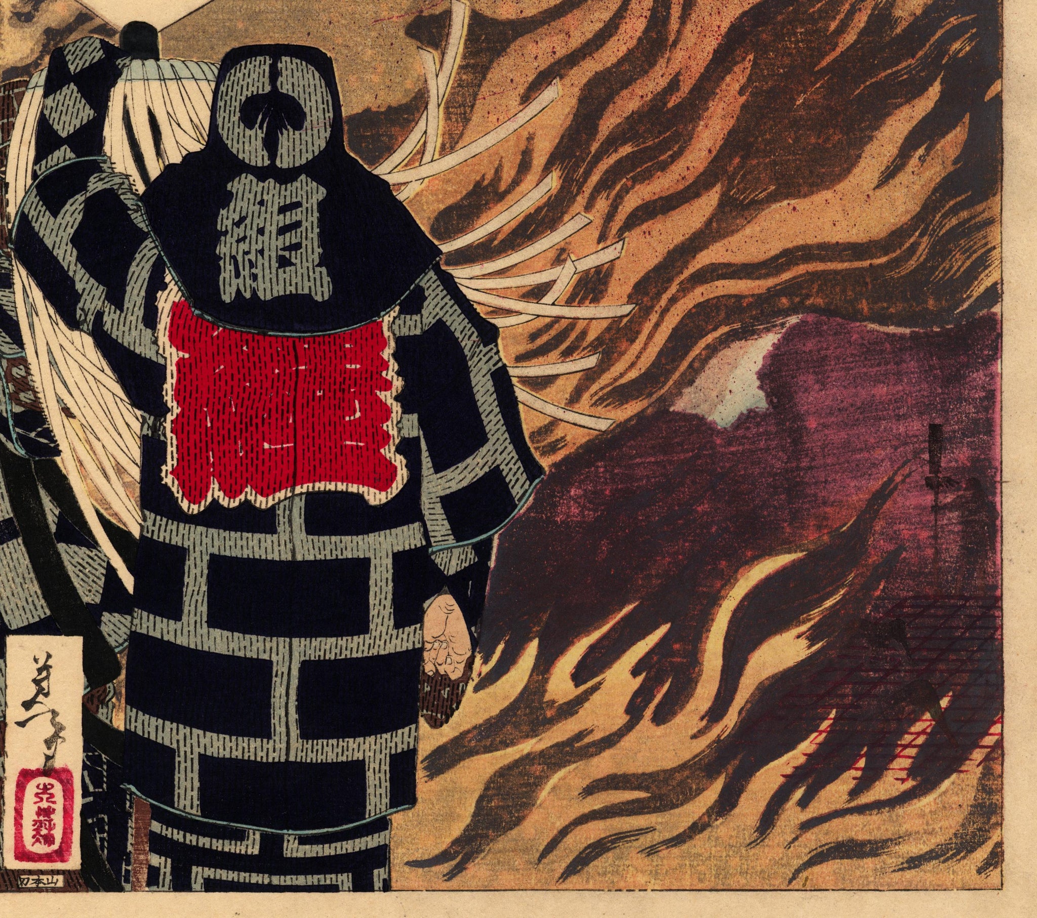 芳年：月と煙（えんちの月）（販売） – Egenolf Gallery Japanese Prints