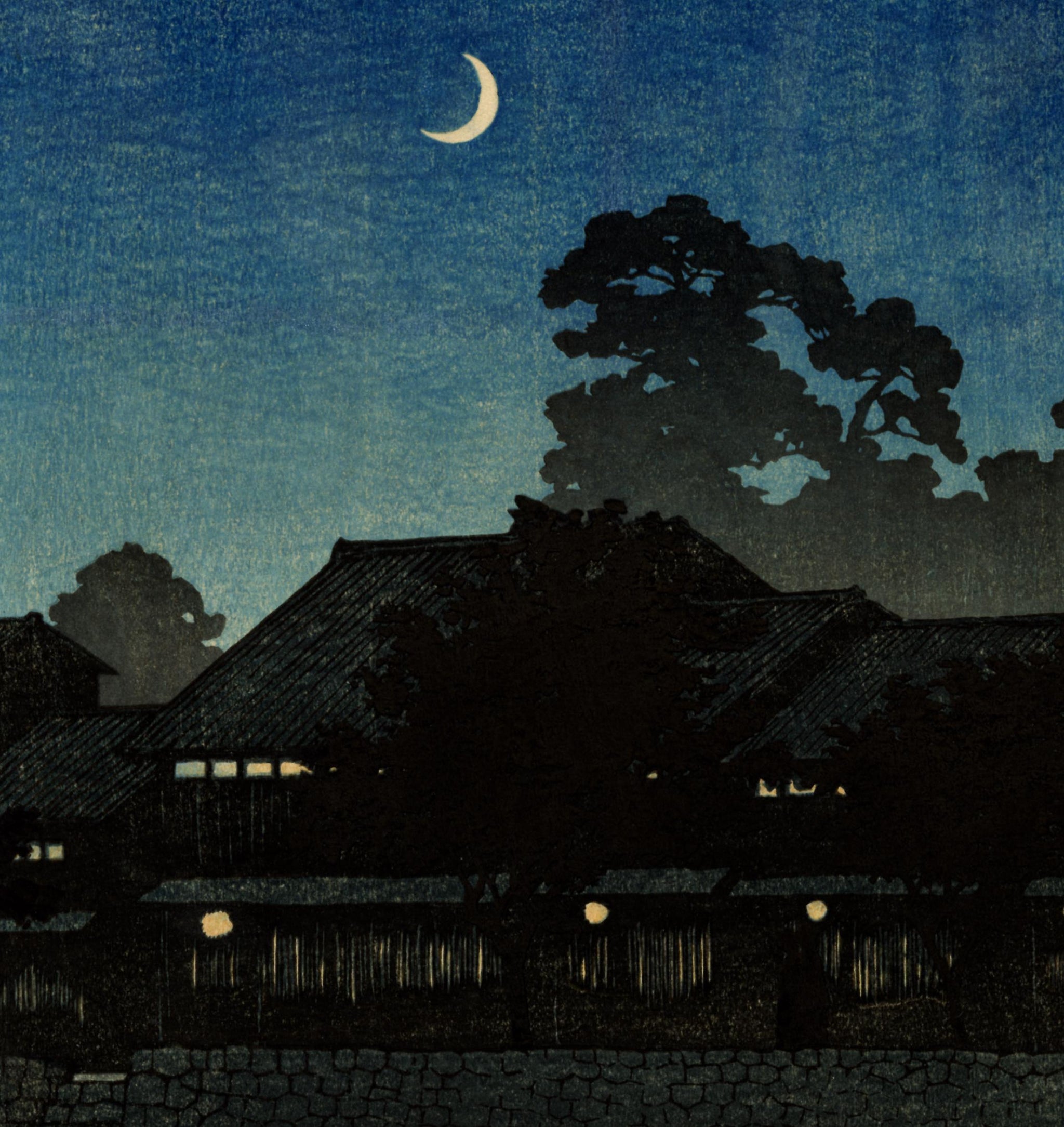 Hasui: Nagare Pleasure Quarter, Kanazawa (Sold) – Egenolf Gallery
