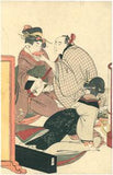 Utamaro: Abuna-e (“Dangerous Picture”) of a man getting fresh (Sold)