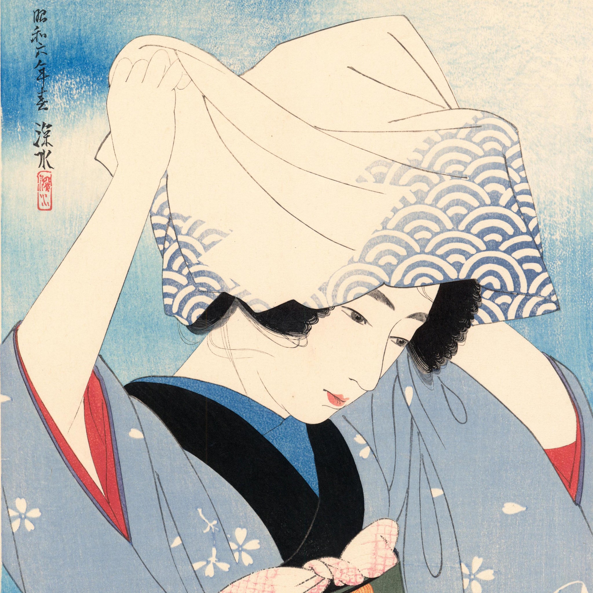 伊東深水：貝の採集（潮干狩り）（売り切れ） – Egenolf Gallery