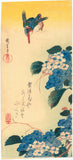 Hiroshige: Hydrangeas and Kingfisher