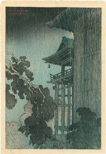 伊東深水、スケッチ画、【修善寺】 伊東深水、スケッチ画（素描画集4巻p83 no469）【修善寺