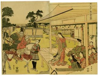 勝川春章：堀川での夜襲（販売済み） – Egenolf Gallery Japanese Prints
