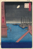 Hiroshige: Tsukudajima from Etai Bridge (Sold)