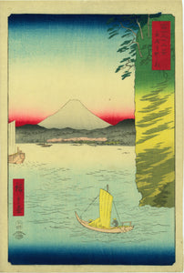 Hiroshige: Cherry Blossoms at Hommoku in Musashi Province