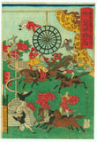 Ichiyōsai Kuniteru II: French Circus at Shôkonsha (Shôkonsha keidai ni okeru furansu kyokuba) (Sold)
