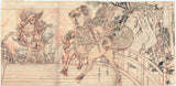 Yoshitoshi: Drawing of Warriors on Bridge (Sold)