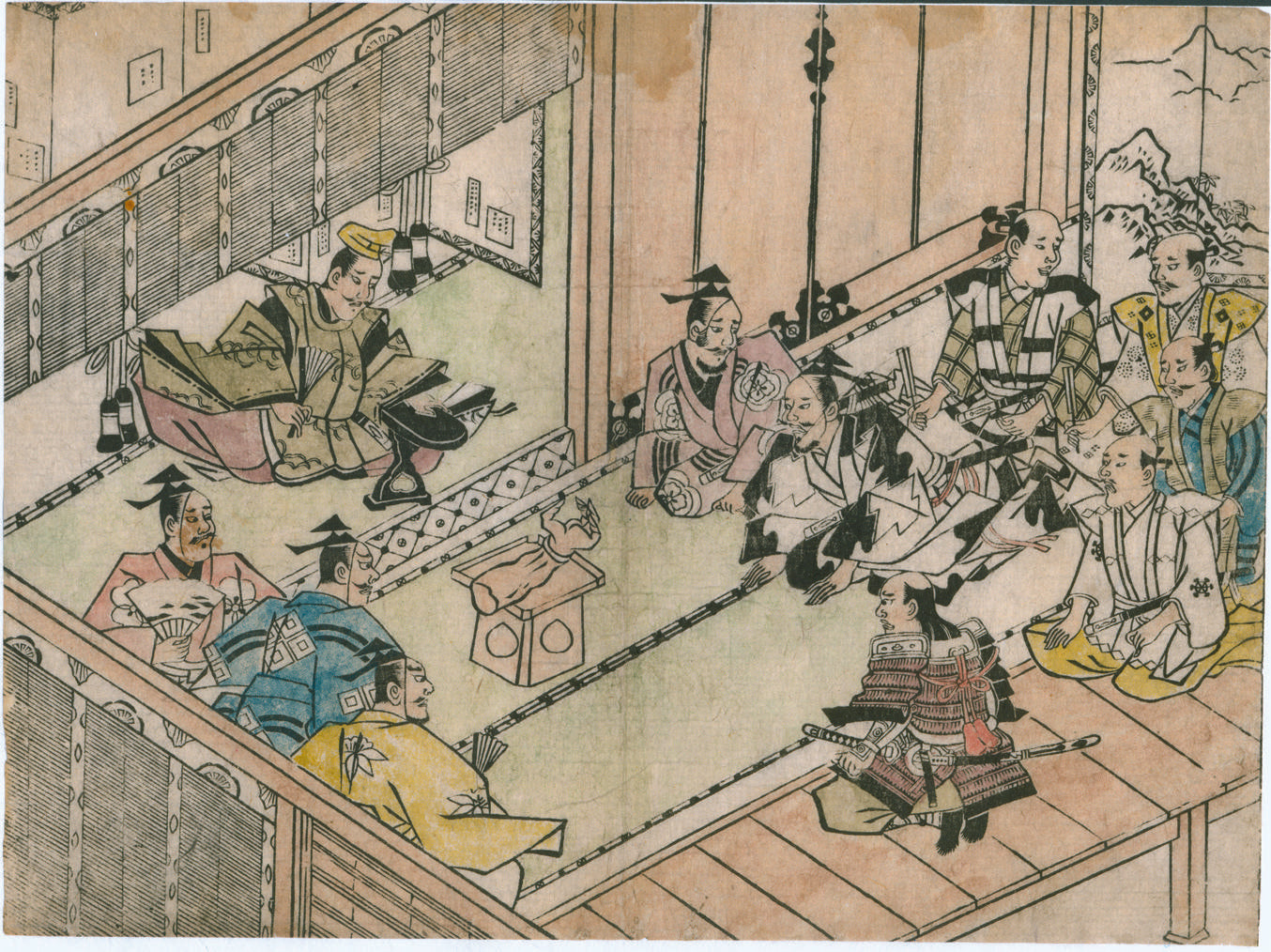 【真筆一点物】和風肉筆原画「酒呑童子の血の宴」鬼の王　画仙紙大色紙　一発描き 真筆一点物】和風肉筆原画「酒呑童子の血の宴」鬼の王 画仙紙大色紙 一