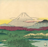 Hiroshige: Mount Fuji and Sailboats (Sold)