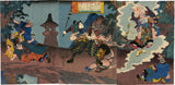 Utagawa Yoshitora: Cat Witch triptych