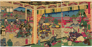 Utagawa Yoshikazu: Yorimitsu and the Shuten Doji