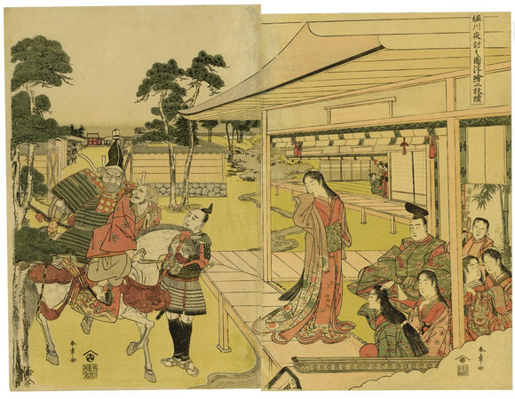 Katsukawa Shunshō: A Night Attack at Horikawa