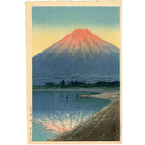 Hasui: Daybreak over Lake Yamanaka. (Sold)