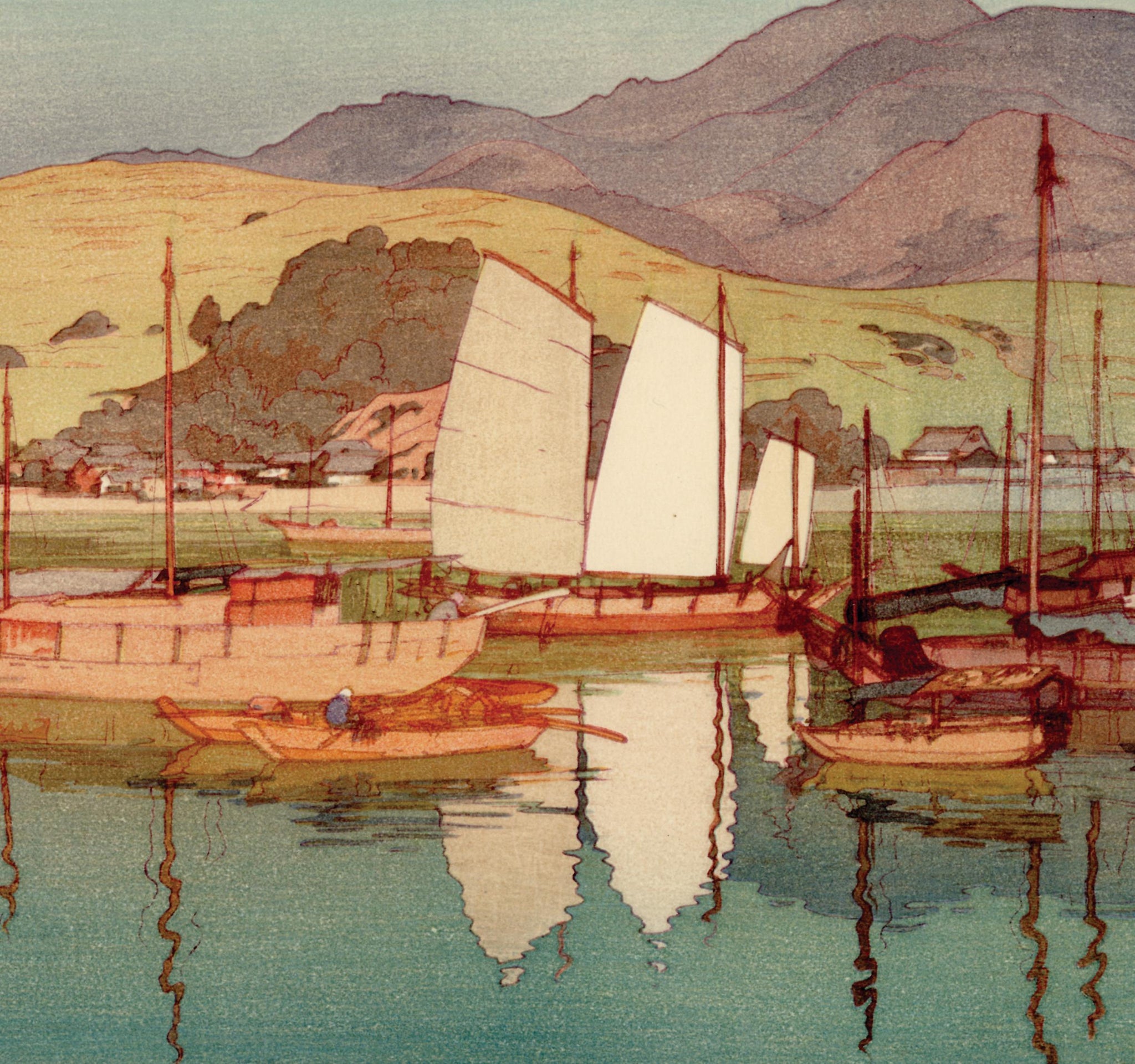 Yoshida: Waiting for the Tide (Sold) – Egenolf Gallery Japanese Prints