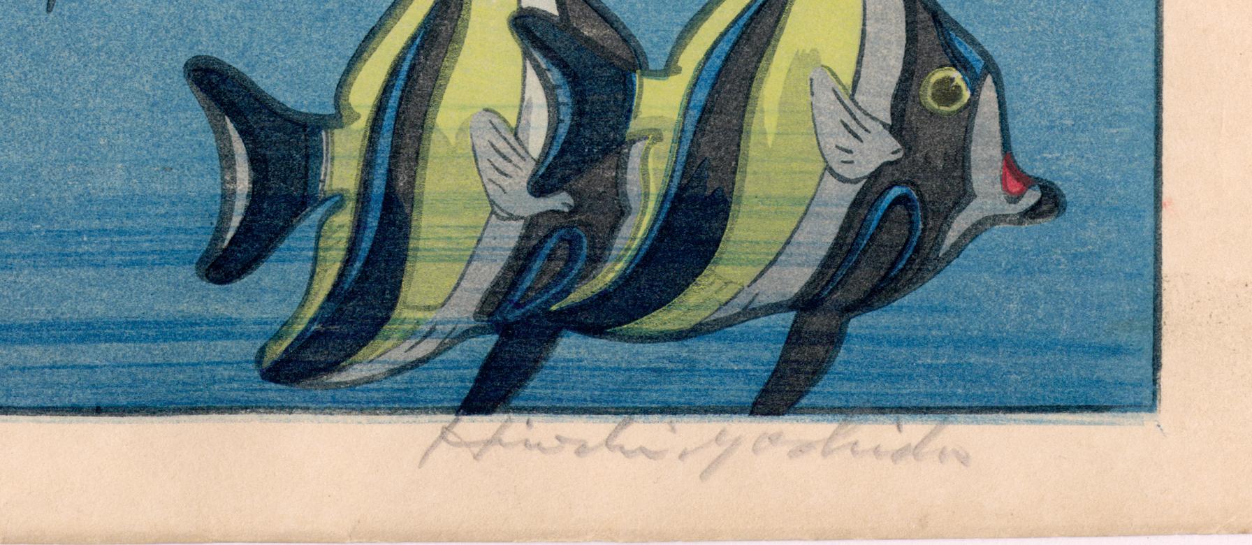 吉田：ホノルルの魚（販売） – Egenolf Gallery Japanese Prints