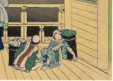 Hokusai: Turban Shell Hall of the Five Hundred Arhat Temple (Gohyaku Rakan-ji Sazai-do) (Sold)