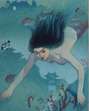 Nakazawa Hiromitsu: Awabi diver or mermaid (Sold)