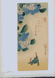 Hiroshige: Hydrangeas and Kingfisher (Sold)