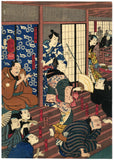 Kuniyoshi: Actors Relaxing in the Pleasure Quarters (Sold)