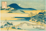 Hokusai: Evening Moon at Senki