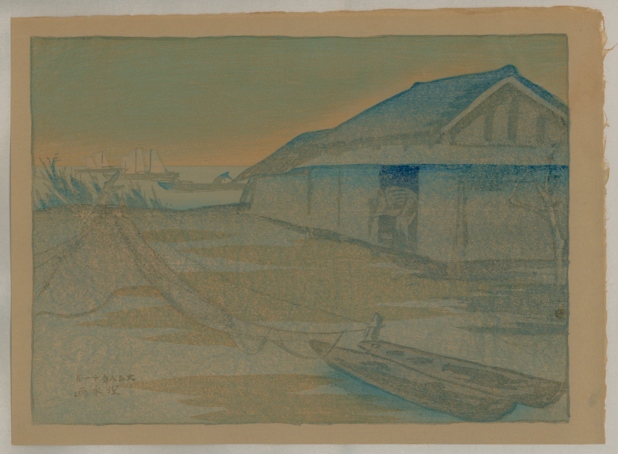 伊東深水:橘川の夜明け(販売) – Egenolf Gallery Japanese Prints 伊東深水:橘川の夜明け(販売) – Egenolf Gallery Japanese Prints