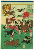 Ichiyōsai Kuniteru II: French Circus at Shôkonsha (Shôkonsha keidai ni okeru furansu kyokuba) (Sold)