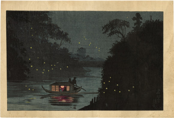 Kiyochika: Fireflies at Ochanomizu