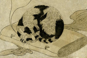 Utamaro: a Cat Dreaming