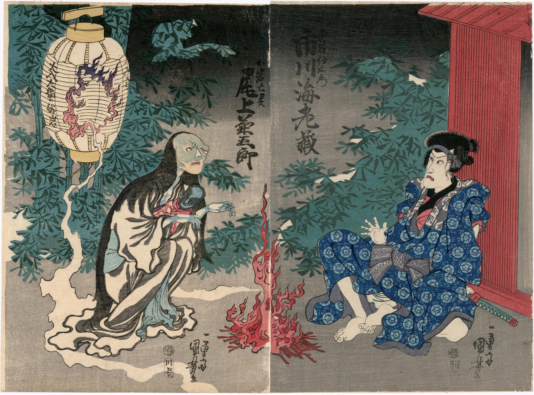 Kuniyoshi: The Ghost of Oiwa (Sold) – Egenolf Gallery Japanese Prints