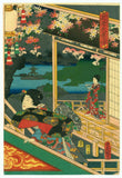 Kunisada: Flower Genji Remnant  of  Night (hana Genji yoru no omokage) (Sold)