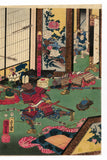 Kuniyoshi: Night Attach on Yamaki Mansion (Sold)