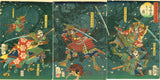 Yoshitoshi: “Battle at Forest of Ikuta: Plum Blossoms on Kageyoshi’s Ebira Armor” (Ikuta no mori: Ebira no ume) (Sold)
