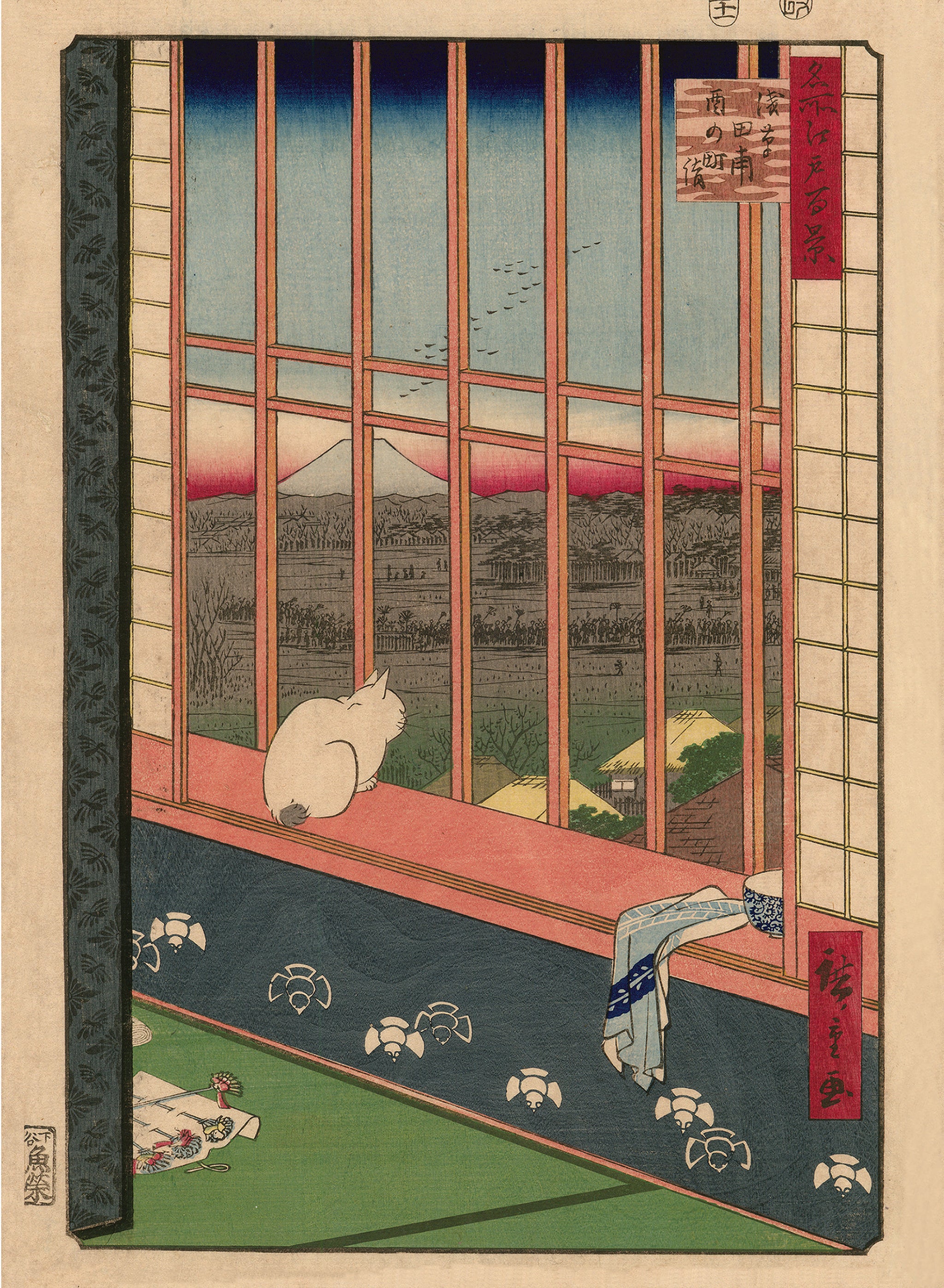 自刻限定版画作品〈漁港浅春〉 983264539_4c4a9ecb-0538-49c8-