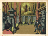 Umetaro Azechi: Graveyard at Sengakuji (Sold)