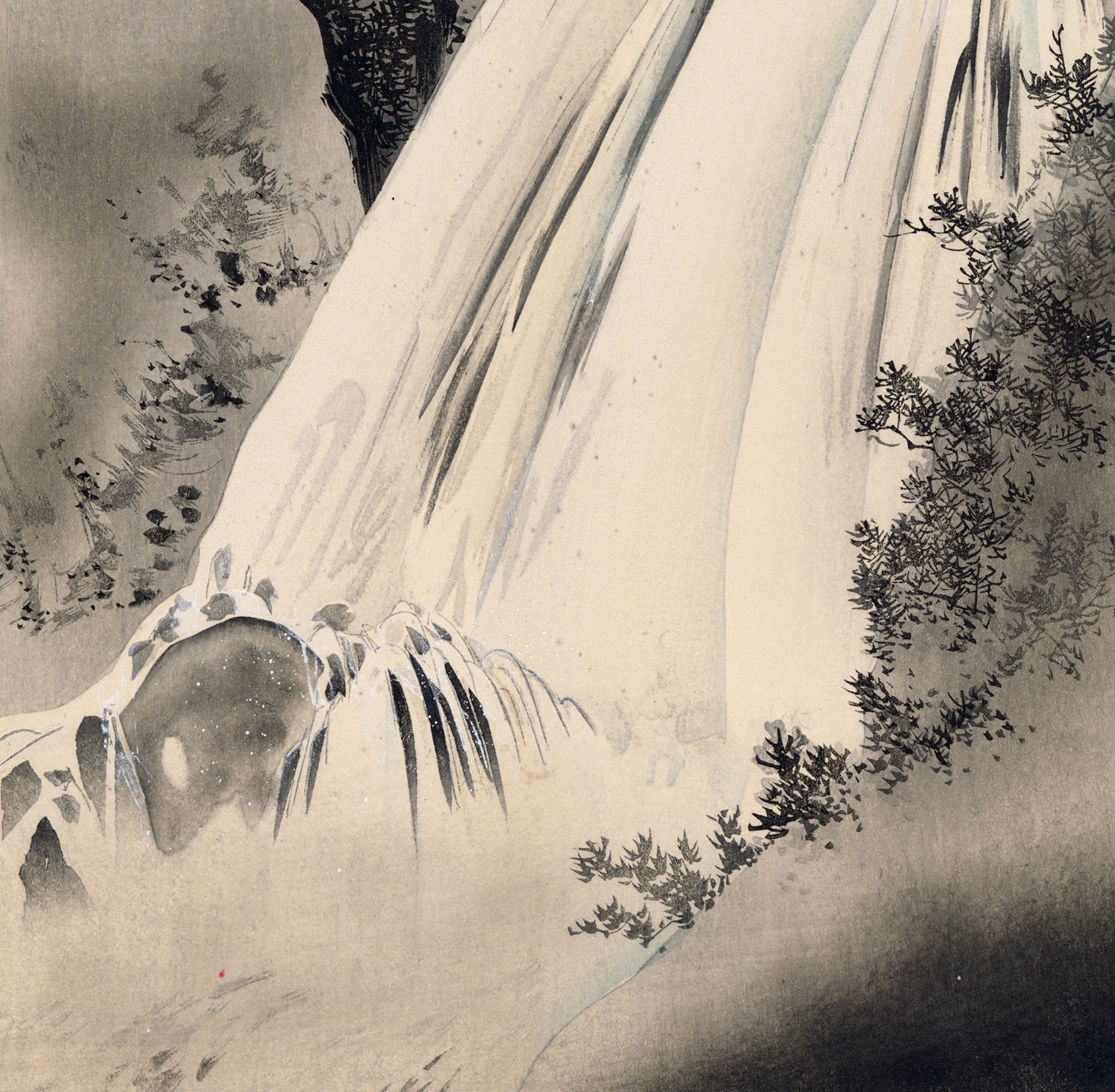 不明なアーティスト：霧の中の滝（販売済み） – Egenolf Gallery